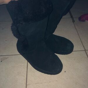 Women's Black Suede Boots